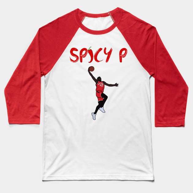 Pascal Siakam 'Spicy P' - NBA Toronto Raptors Baseball T-Shirt by xavierjfong